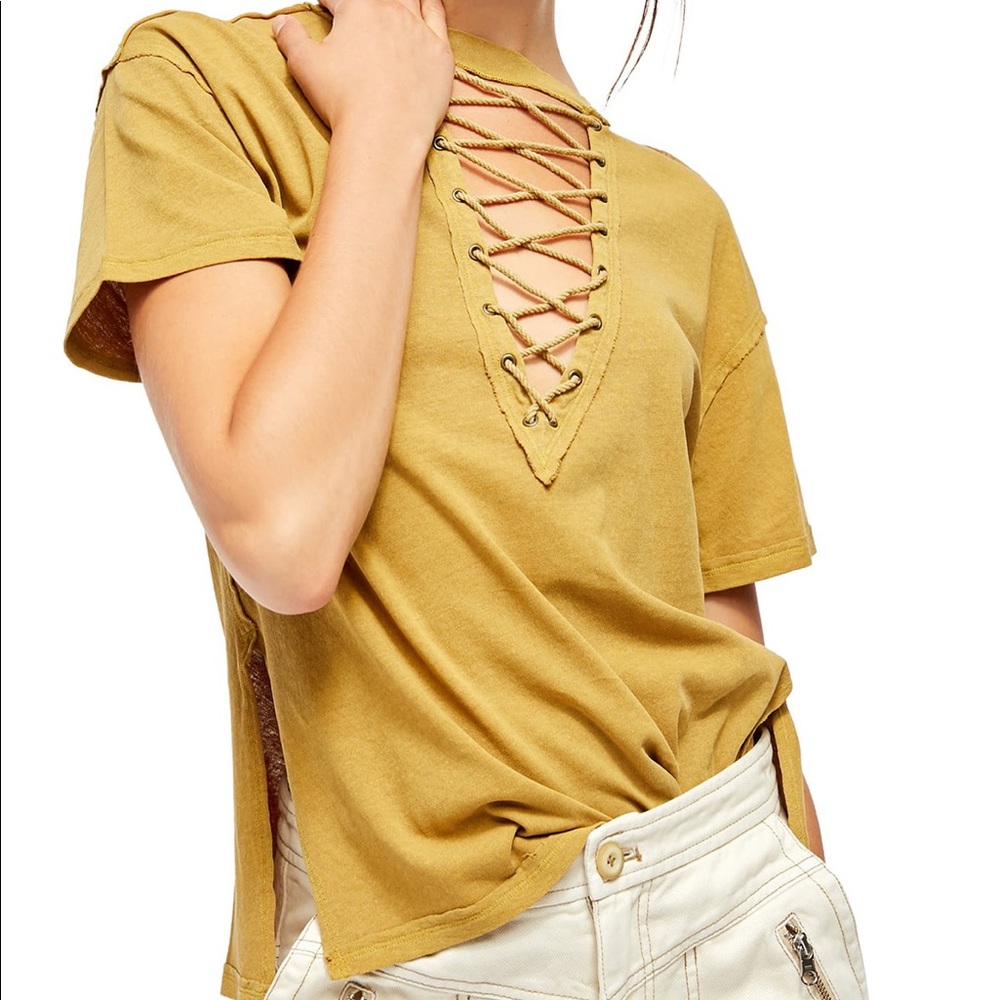 NWT Free People Azalea Tee S